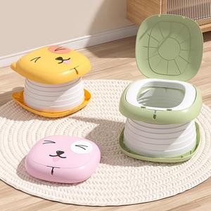 Foldable Outdoor Travel Potty Training Portable Baby Toilet Baby Training Seat Baby Potty Chair Splash Guard Comfortable Seat For Kids