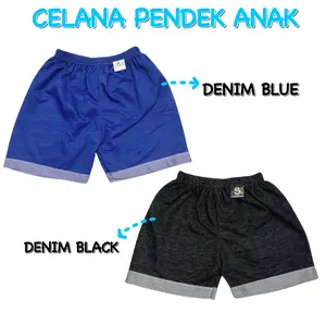 CELANA PENDEK SANTAI FASHION ANAK DENIM LAKI-LAKI/PEREMPUAN