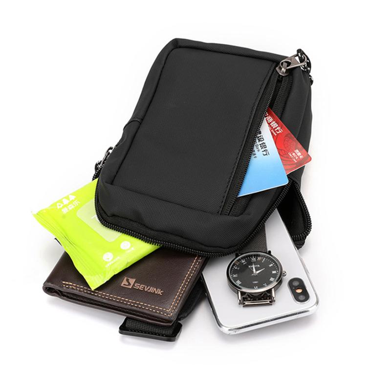 Product Introduction of 1pc Men's Mini Crossbody Bag Phone Bag Multifunctional Diagonal Shoulder Bag For Running Cycling Work Fashion Simple Messenger Bag 18