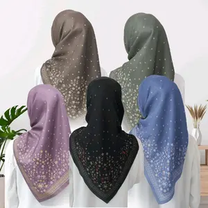 Hijab Segi Empat Voal Motif Series Hayya Kerudung