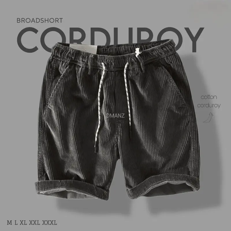 Celana Pendek Corduroy Premium Pria Casual Santai Nyaman Lembut Surfing Distro Chino Katun Shorts Melar 0