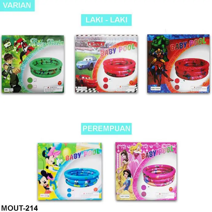 KOLAM RENANG ANAK BABY POOL 110 CM Cewek Cowok Set Hadiah sand toys water 1