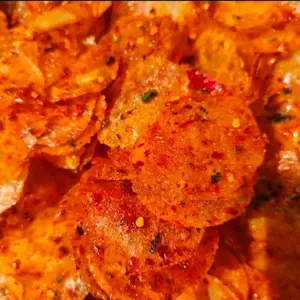 Keripik Kaca 1 kg Pedas daun Jeruk renyah Lezat  cemilan pedas Makanan Ringan Snack Food  Cemilan Kripca murah