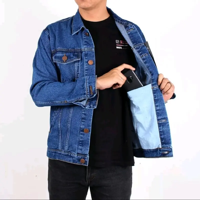 Jaket Jeans Denim Unisex Pria Wanita | Jaket Jeans Trendy Terbaru Nyaman & Casual Size M-XXXL 1