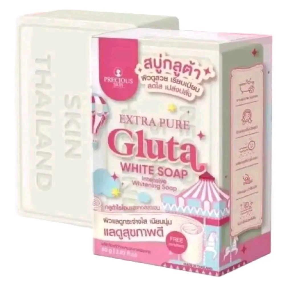 glutathione soap singapore Precious Skin Extra Pure Gluta White 80g - with Free mesh net 1 Mobile IV Therapy collagen support drink Color:4