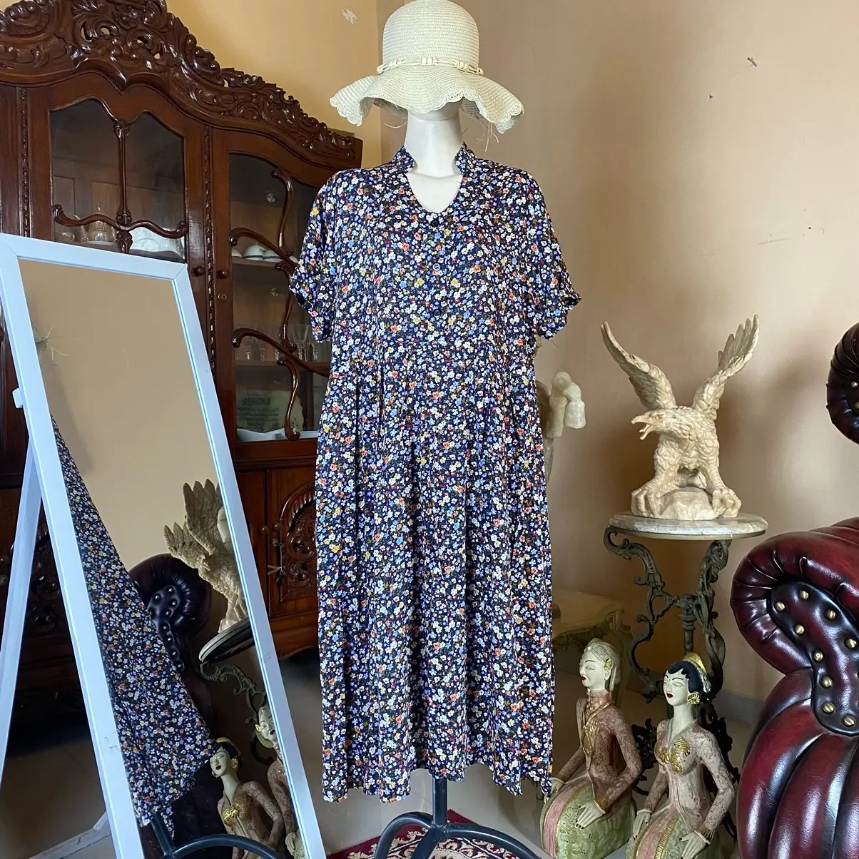 Tamara Homedress / Homedress Busui Bumil Viral / Daster Hits Tamara Kekinian Motif Panjang Rempel Rayon Samping Kancing Mesin Dicuci regular Hanya Boleh Dicuci Dengan Tangan Multicoloured