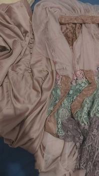 Product Review of Ghalya Dress Versi 2 Satin Silk Lapis Tile mix brokat Payet || RONAACHRISS from C**t 0