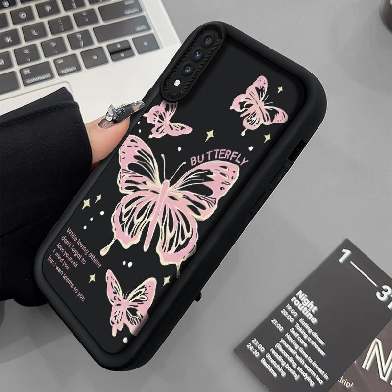 casing hp softcase butterfly simple for SAMSUNG A70 4