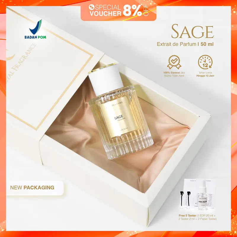 SAGE EXTRAIT PARFUM ROYAL FRAGRANCE FOR UNISEX - PERFUME PRIA WANITA WANGI TAHAN LAMA 0