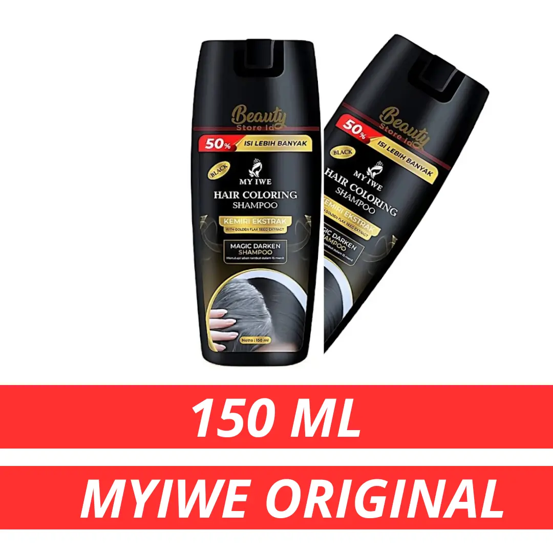 Myiwe My iwe Hair Coloring Shampo Penghilang Uban Warna Dark Brown