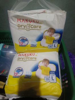 Product Review of [2 BALL] Makuku Dry Care SAP Diapers Tape/Pants NB-S38/M30/L28/XL24/XXL22| Popok Bayi Tipis Cepat Kering Pampers Anti Gumpal Tipe Perekat dan Celana Anti Ruam from Y**r 0