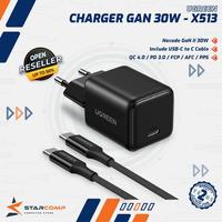 Gambar UGREEN Charger iPhone 11 12 13 14 15 16 17 Pro Max PD Type C Fast Charging 20w-30w - 1Set GaN N 30W White dari Starcomp Solo Kab. Banyumas 1 Tokopedia