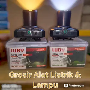 SENTER KEPALA LED ZOOM LUBY 50W L-2905NL Putih & Kuning