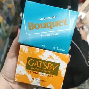 Perfume Tissue Gatsby/Mandom isi 5pcs parfum Pria