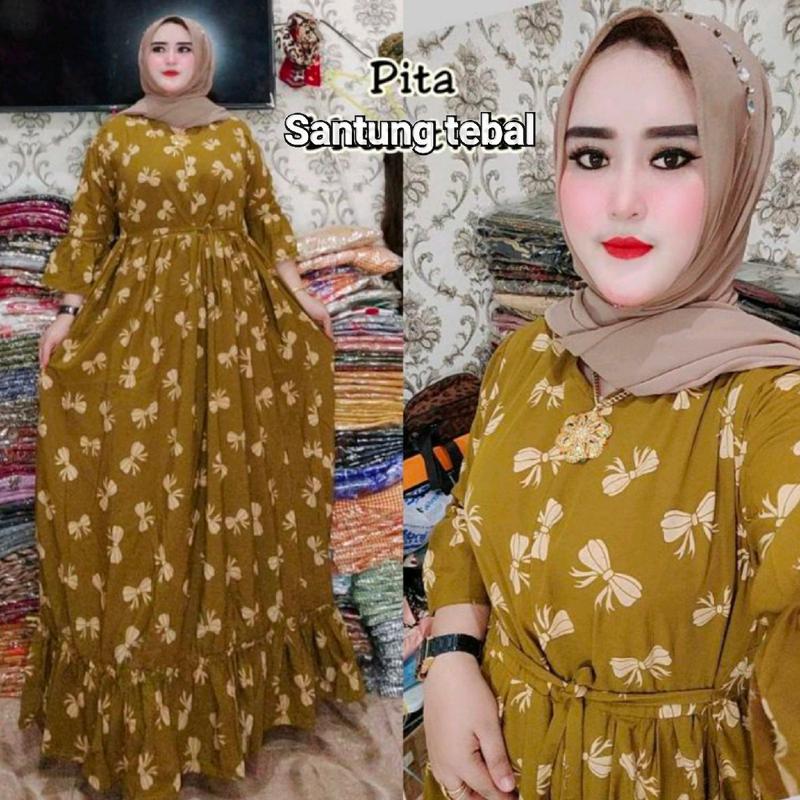 Gamis jumbo pita Gamis kupu gamisterbaru 2