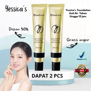YESSICA FOUNDATION Cover Girl Air Moisturize skin 30gr | kulit lebih lembab, tekstur halus dan bebas kilap | Foundation anti crak anti luntur waterproof | Anti air dan tahan lama long lasting | Tekstur ringan Concealer Wajah