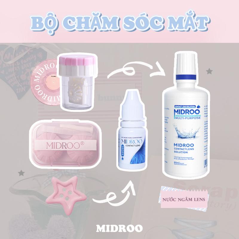Nước ngâm lens 60ml 120ml 360ml+Nước Nhỏ Mắt 10ml+Cốc rửa lens+Hộp đựng kính áp tròng