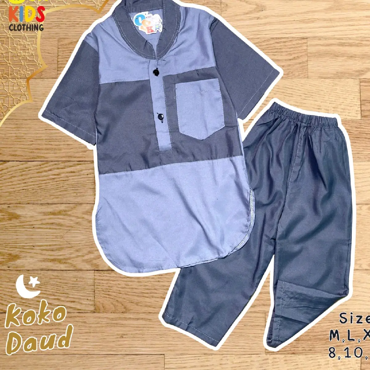 paket usaha  Fashion koko anak laki laki (1-4Tahun) Baju Celana Setelan Muslim