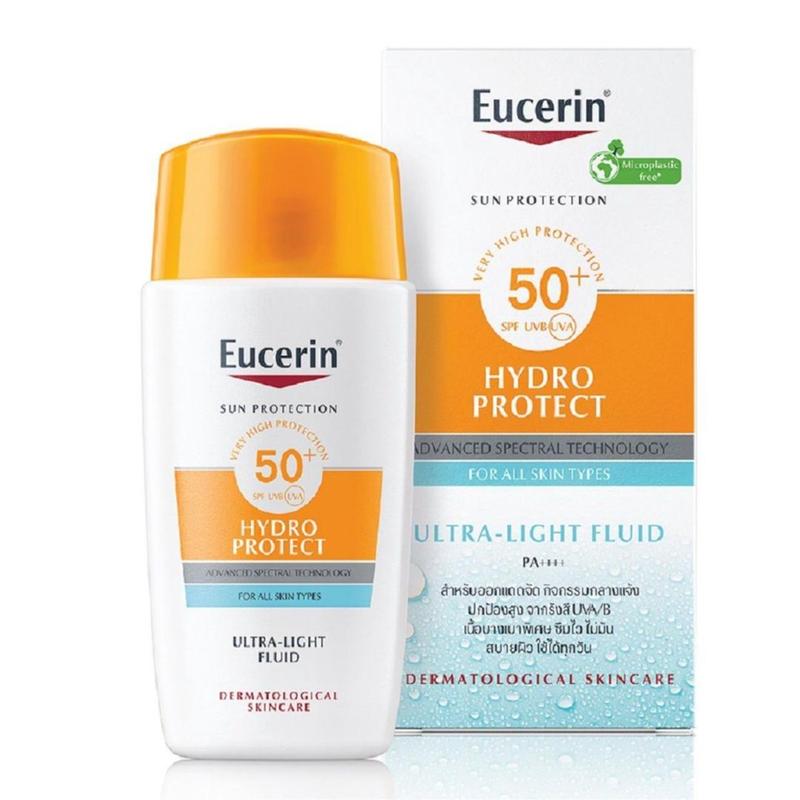 DATE 02 2026 Kem Chống Nắng Eucerin Hydro Protect Ultra Light Fluid SPF 50+ 50ml