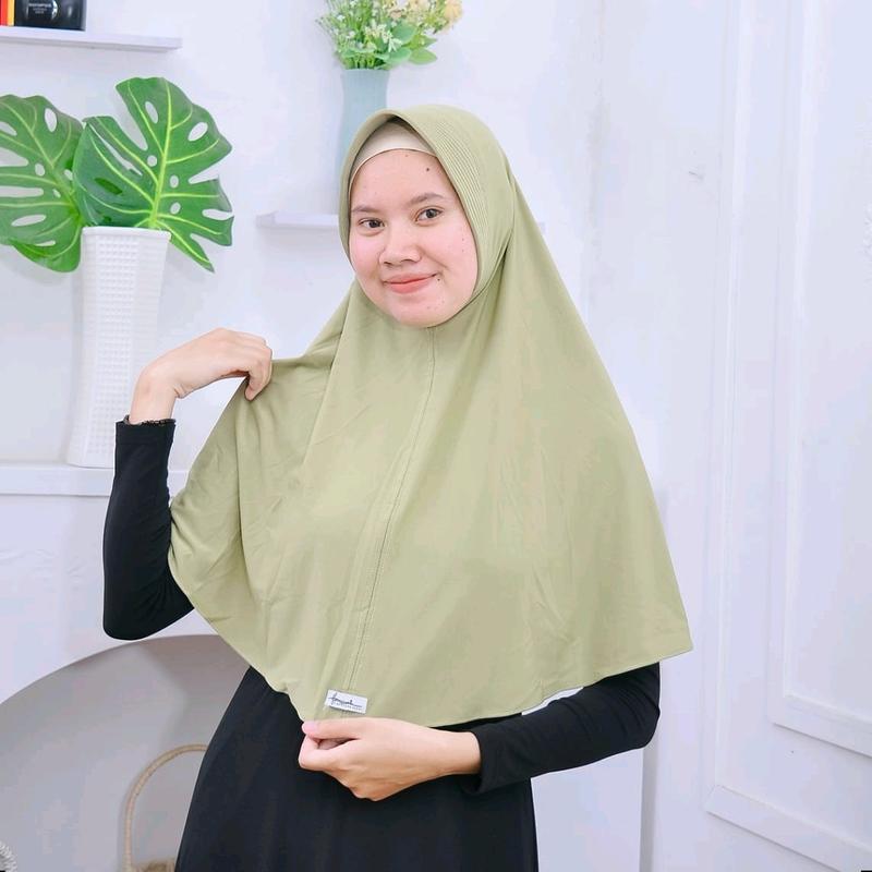 hijab bergo malaya kerudung instan premium jilbab Nyaman Sporty Spandex Tebal Cantik Standar malaysia hijab turky khimar kerudung muslimah wanita hijab terbaru Ceruty 1