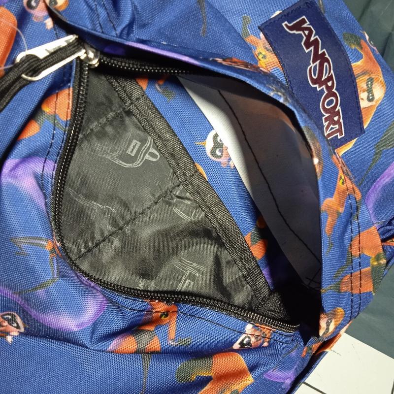 Product Introduction of JanSport Motif Incredibles (HOLOGRAM JS+BARCODE BISA DI SCAN) (SLETING JS+RING JS) FULL TAG EMBOS 5