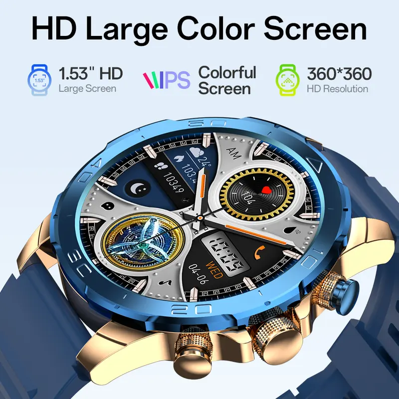 Aolon Luxor Jam Tangan Bisnis Pintar Jam Tangan Pintar Baru IP68 Tahan Air Kecepatan Lari DIY Pemantauan Kesehatan Smart Watch Olahraga Luar Ruangan   (jam tidur / bedside clock) 0