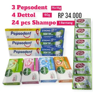 PAKET HEMAT PASTA GIGI +  DETTOL + 1 RTG SHAMPO Mandi Soap