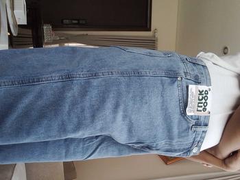 Product Review of New Biru muda kulot longgar high waist celana jeans panjang wanita（GOOD LUCK）（realpict） from J** 0