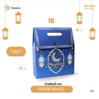 Gambar Dus Premium Lebaran|Dus Hampers Lebaran||Dus Kue Lebaran Premium/Mewah Glitter|Dus 21x8x25cm - Tokodus TKI - 1B Biru dari Tokodus TKI Kab. Bandung 2 Tokopedia