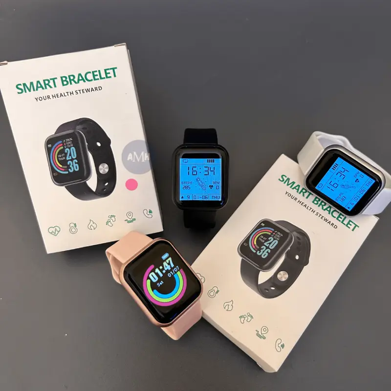 Smartwatch wanita Y68 Smart watch Y68 Waterproof smartwatch Bluetooth Fitness Tracker Musik Watch y68 Smartband Y68 Smart band 6