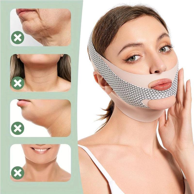 Product Introduction of 1pcs V Shaper Facial Bandage Double Chin Masseter Beauty Sleep Sculpting Mask Face Mask Beauty O4O3 41