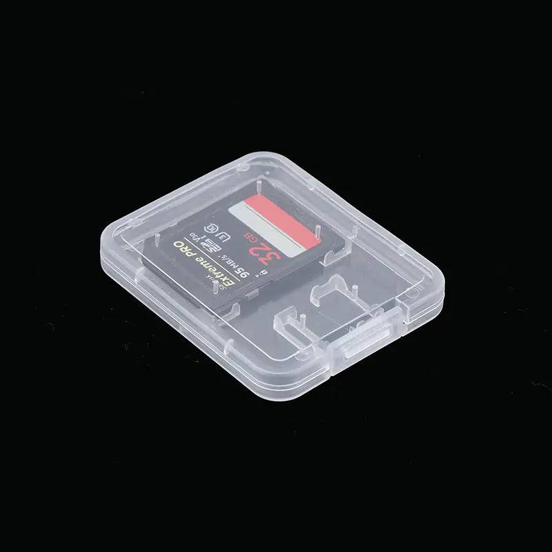bộ nhớ SD 10pcs hộp lưu trữ thẻ nhựa trong suốt tf bộ nhớ thẻ sim người cầm hộp…