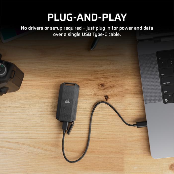 Gambar CORSAIR EX400U SURVIVOR 1TB USB4 External SSD - 1TB dari STAR17 COM Kota Administrasi Jakarta Selatan Tokopedia