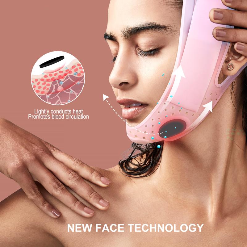Product Introduction of JUSRON Double Chin Reducer V Line Face Lifting Tape Face Strap, Soft Silicone Chin Strap Face Shaper to Removing Double Chin for Women and Men 4