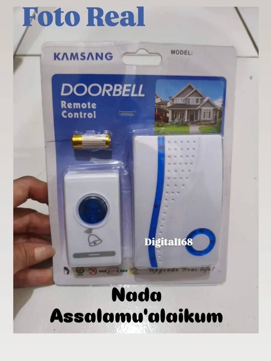 Bell Pintu Tanpa Kabel /Bell Wireless 36 Ringtone