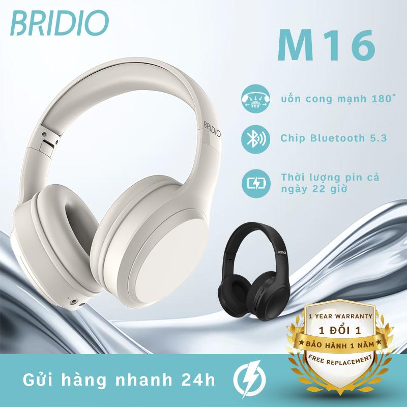   M16  Tai nghe chụp tai BRIDIO M16 Bluetooth không dây có micrô    chất lượng cao giảm tiếng ồn Nhét Tai Nghe Nhạc Nhét Tai Nghe Nhạc 