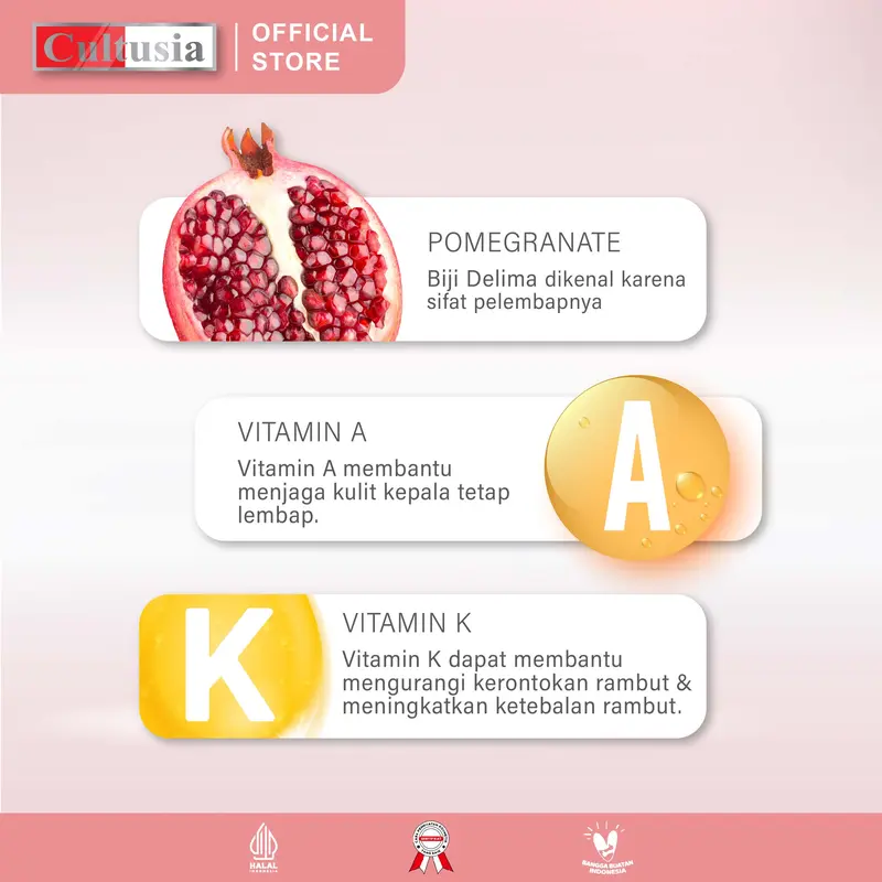 Cultusia Hair Creambath Red Pome 1000 ml - Haircare 3