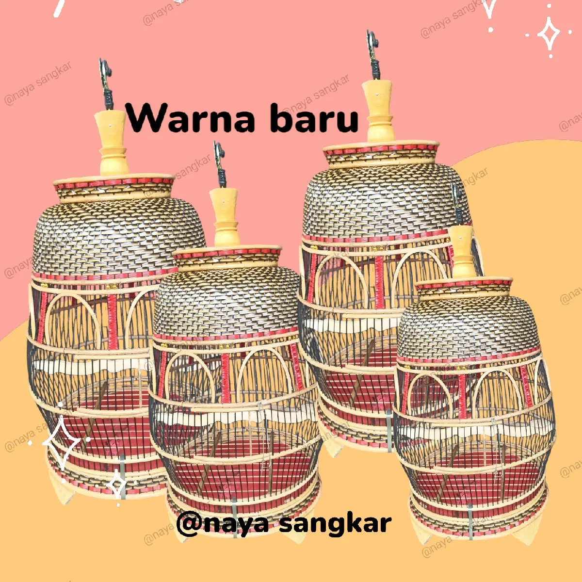 sangkar perkutut rajut sintetis , untuk perkutut lokal dan bangkok