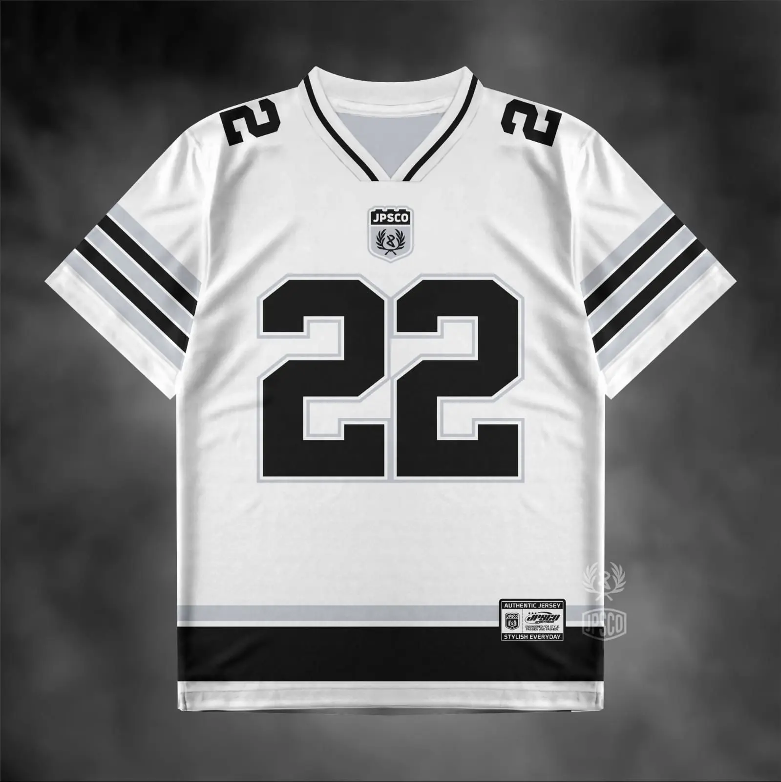 Jersey Vintage Retro Terbaru Number 22 - A Class Products - Sport, Bahan Dryfit Brazil/Milano, Printing Sublimasi, Ukuran Regular Fit