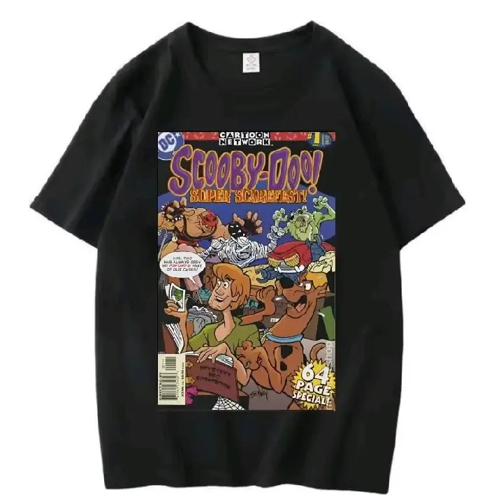Kaos Baju Marvel DC Comic Terbaru T-Shirt Scooby Doo Terlaris - Oblong, Distro