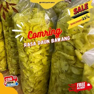 Comring Origininal aroma  bawang daun gurih renyah kahas ciamis   Snack