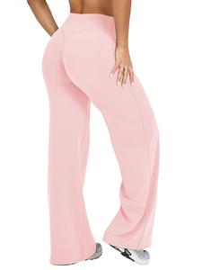 Leggings sueltos y casuales de pierna recta para mujer de 31.5'', Leggings para ejercicio sin costura frontal, Cintura alta, Pantalones de yoga suaves y elásticos, Pantalones de pierna recta suaves y elásticos de cintura alta para mujer