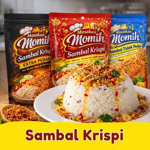 SAMBAL KRISPI HOMEMADE MOMIH Lauk Praktis Sambal Tabur Kriuk Pedas Nagih