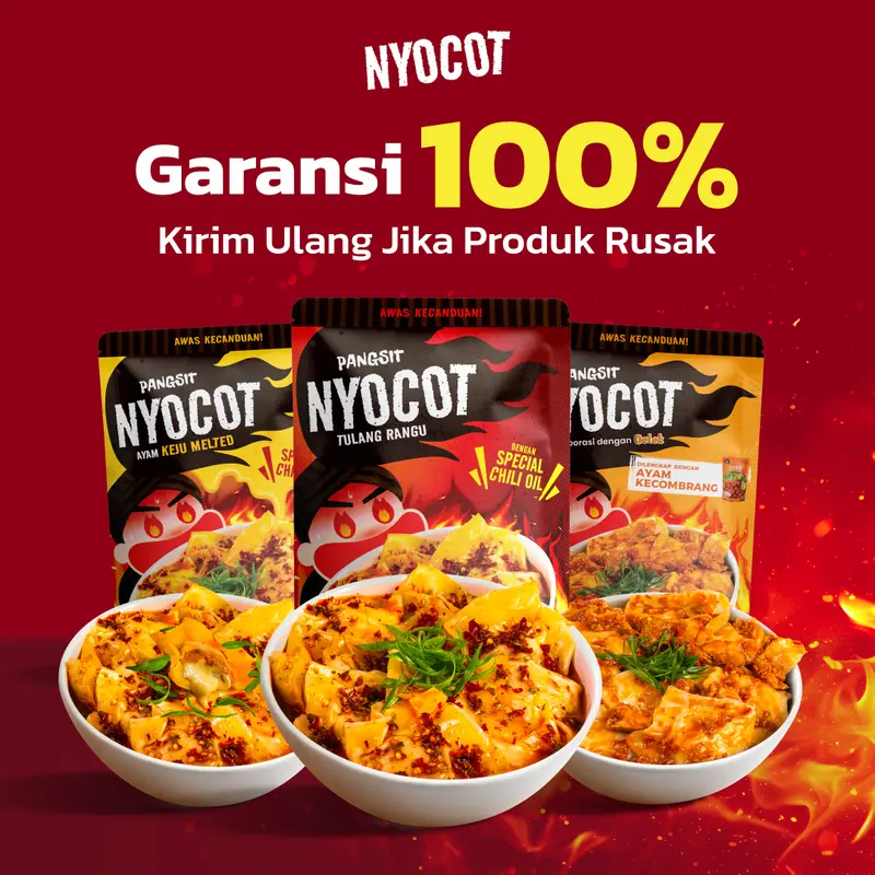 NYOCOT Pangsit Ayam Keju Lumer Meleleh Renyah Gurih / Cocok untuk Ngemil / Cemilan Pangsit Chili Oil / Makanan Instant 2