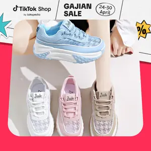 Zealo 305 Irene Sepatu Import Korea Sneakers Fashion Wanita Karet Shoes Casual Musim Panas Sport Kasual Cewek Olahraga Running Anti Licin Nyaman Seharian