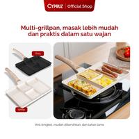 Gambar [COD] Cypruz Egg Pan Square Granite Diecast Wajan Penggorengan Telur Anti Lengket - White dari Cypruz Kitchenware Kota Administrasi Jakarta Utara 2 Tokopedia