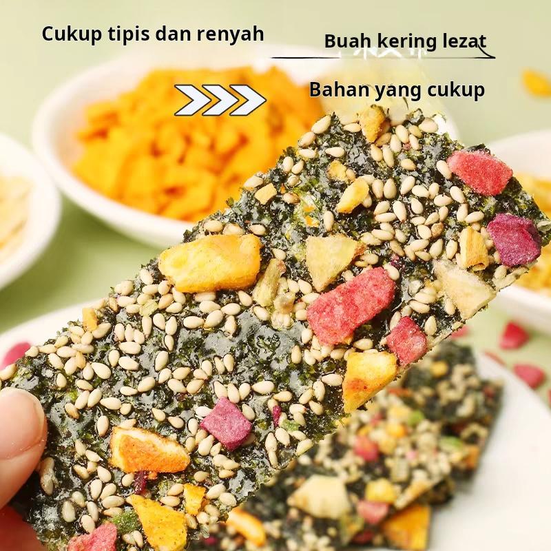 Cemilan kacang renyah buah dan sayur rumput laut serpihan rumput - Shop ...