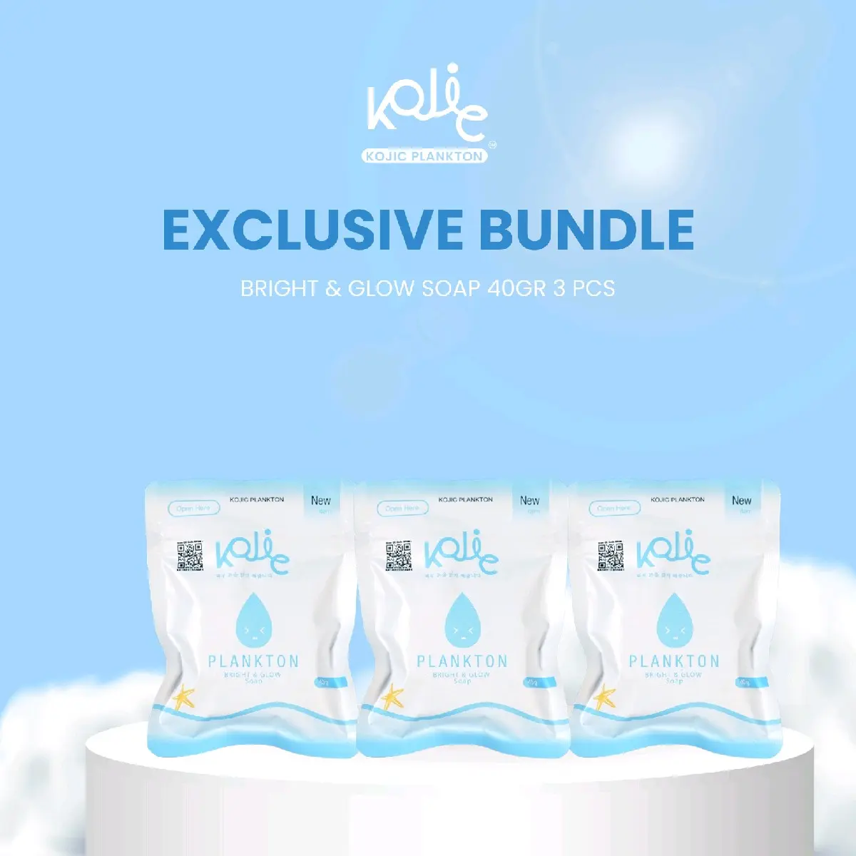 [SPECAL PROMO] KOJIC PLANKTON SOAP 40 GR [3 PCS]