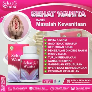 Sehat Wanita Suplemen Kesehatan Kewanitaan Original BPOM Asli Halal 50 & 100 Kapsul