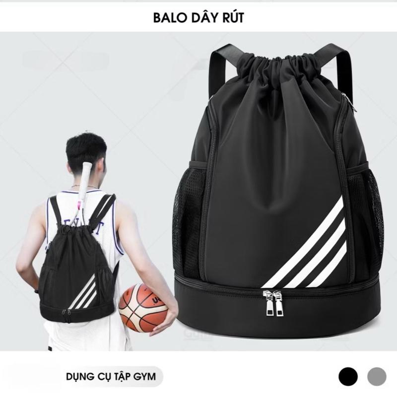 Balo Thể Thao Dây Rút Cao Cấp Chống Thấm Nước Siêu Bền Kích Thước 46x36x17cm Phù Hợp Tập Gym & Du Lịch Đựng Đồ Thể Thao Tiện Dụng Nhỏ Gọn & Nhẹ